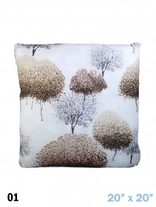 INKY TREES PRINT CUSHION & FILLER